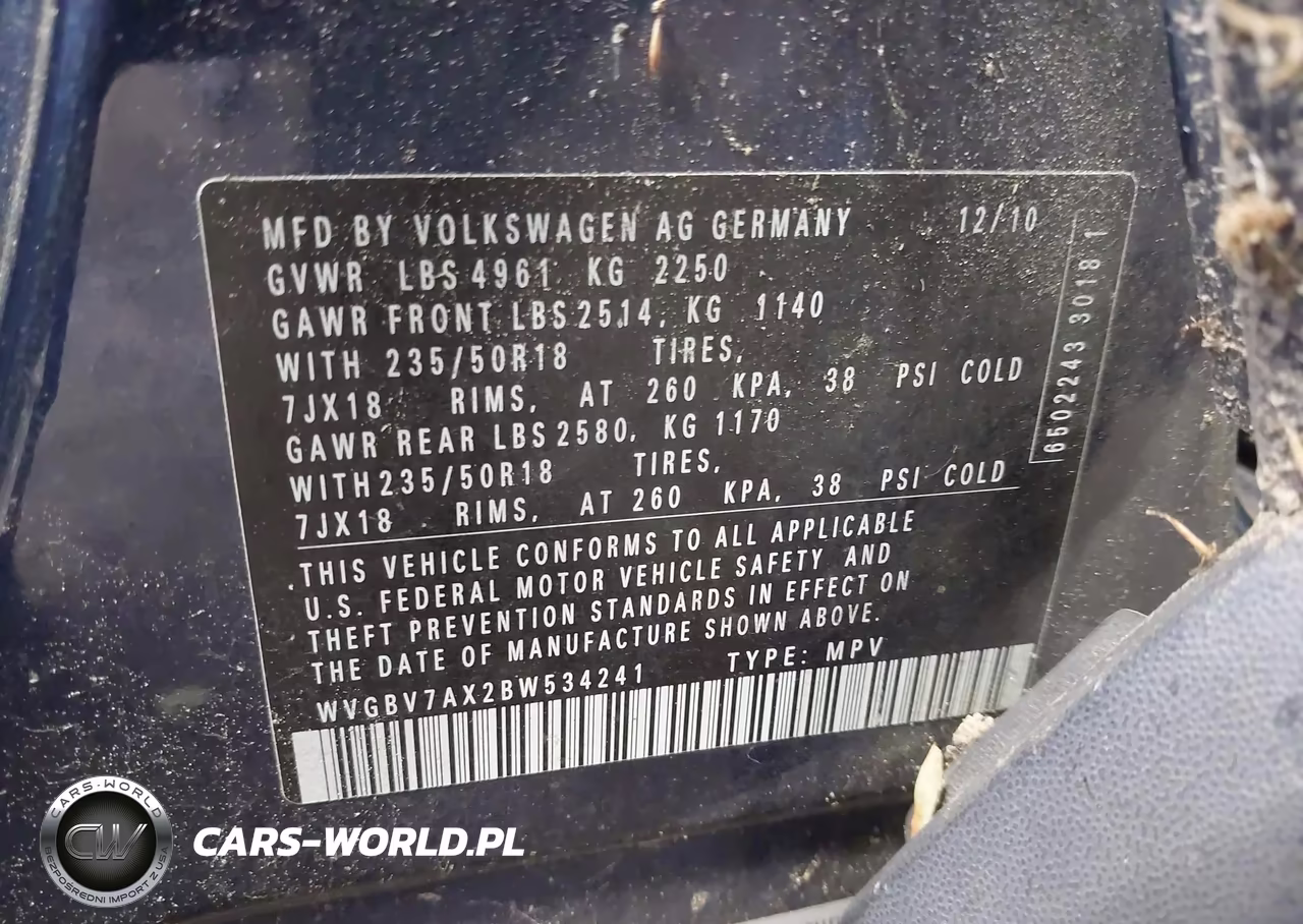 2011 Volkswagen Tiguan Se VIN:WVGBV7AX2BW534241 - 9