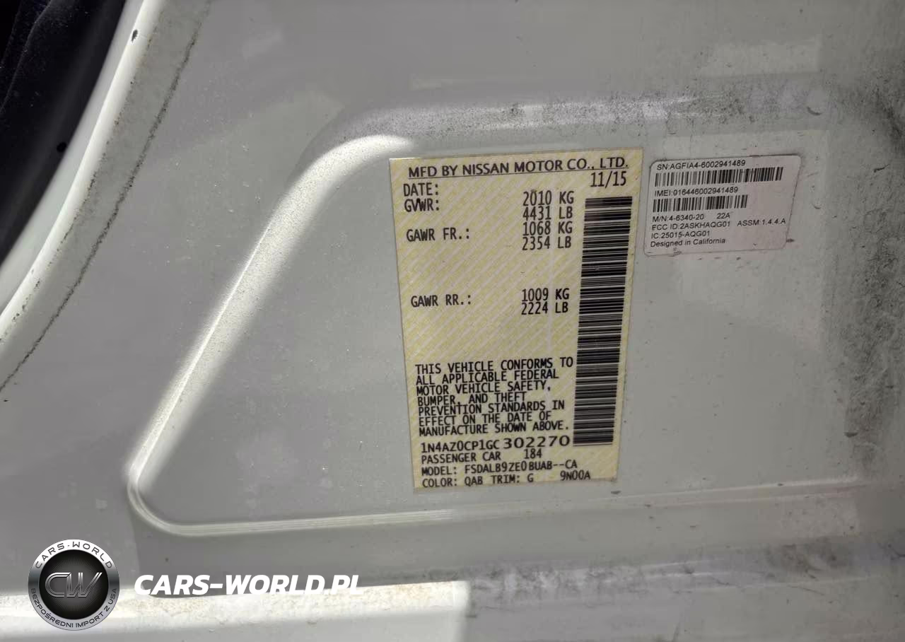 2016 Nissan Leaf S VIN:1N4AZ0CP1GC302270 - 9