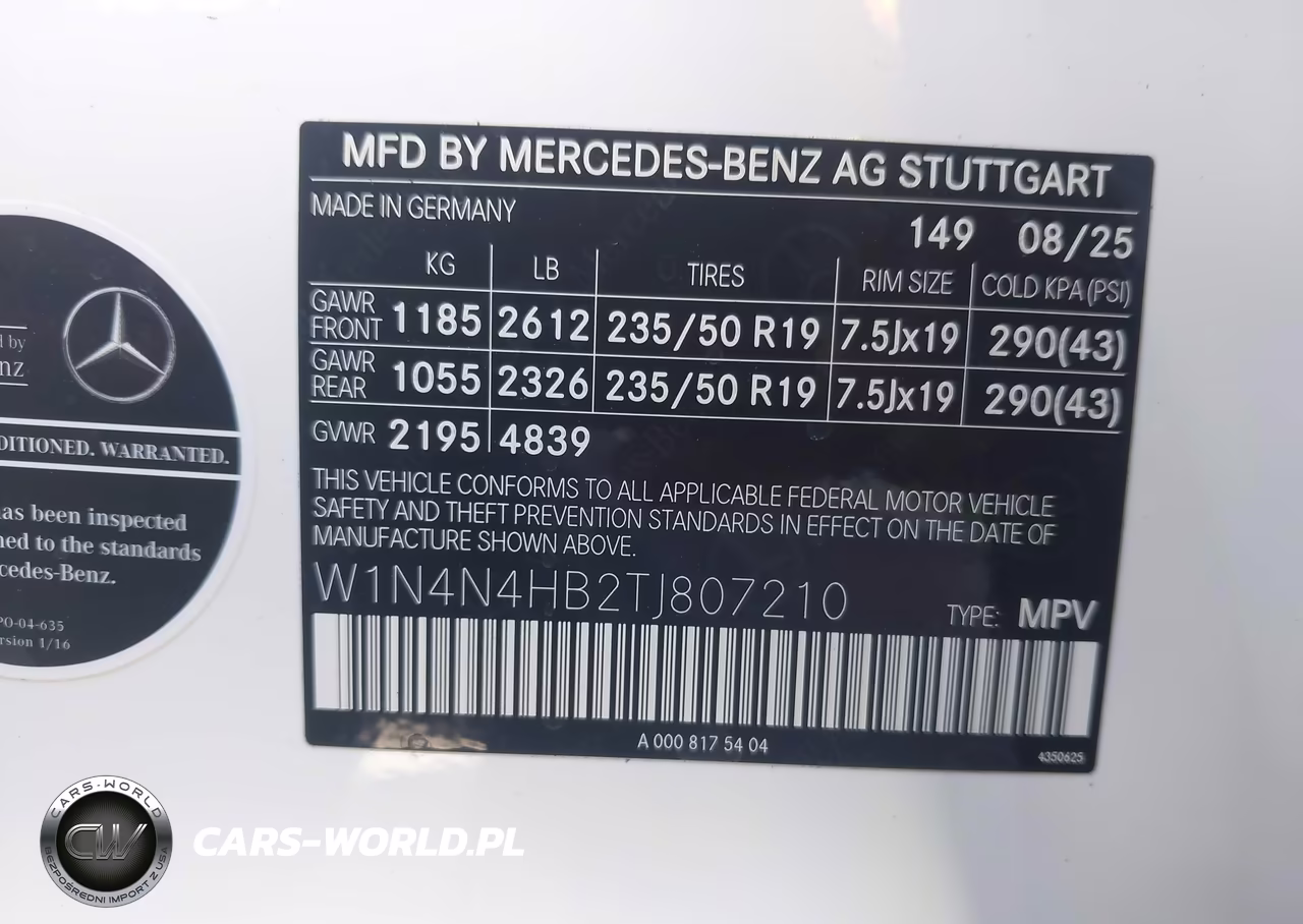 2026 Mercedes-Benz Gla 250 4Matic VIN:W1N4N4HB2TJ807210 - 9