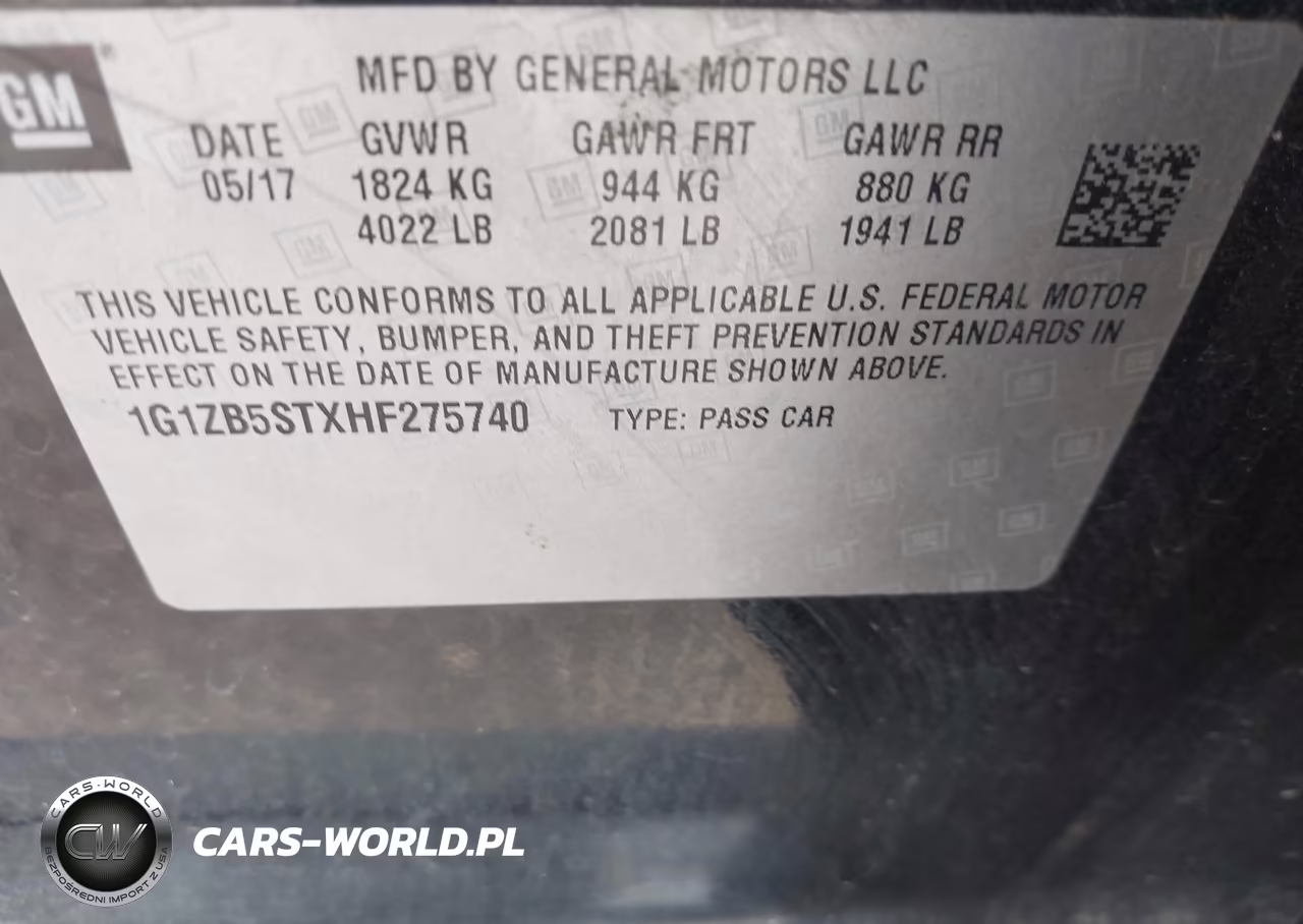 2017 Chevrolet Malibu Ls VIN:1G1ZB5STXHF275740 - 9