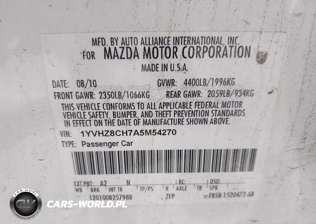 2010 Mazda Mazda6 I Touring VIN:1YVHZ8CH7A5M54270 - 9