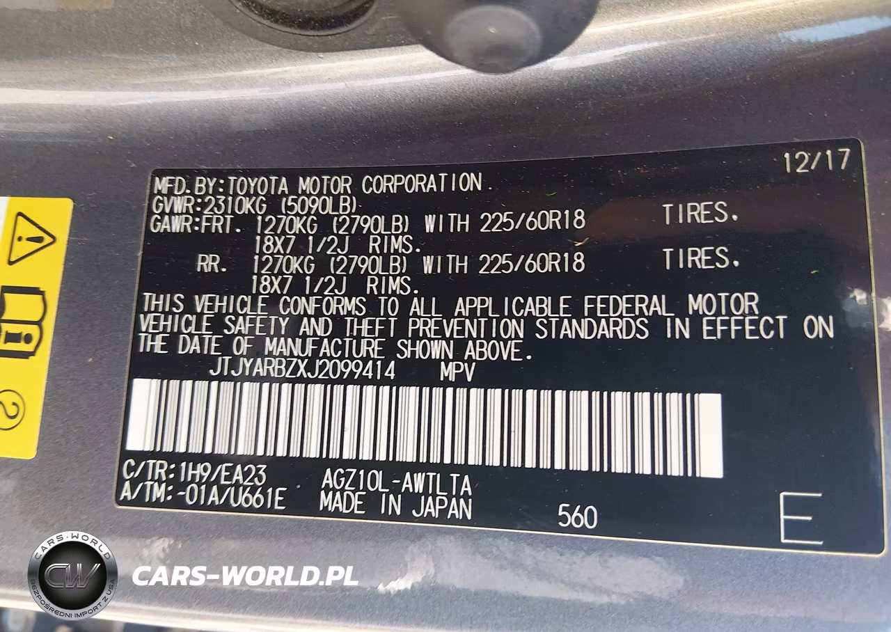 2018 Lexus Nx 300 VIN:JTJYARBZXJ2099414 - 9