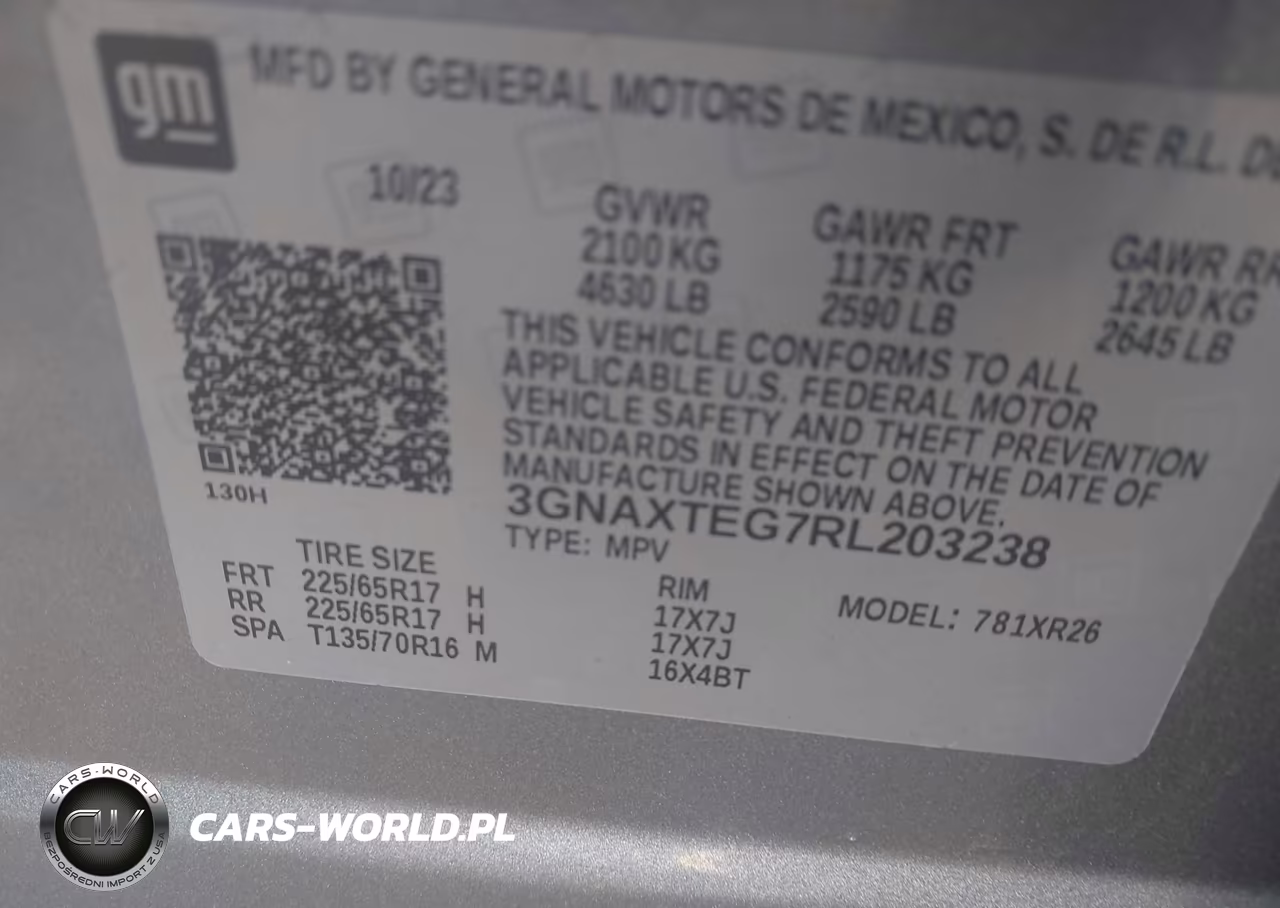2024 Chevrolet Equinox Awd 2Fl VIN:3GNAXTEG7RL203238 - 9