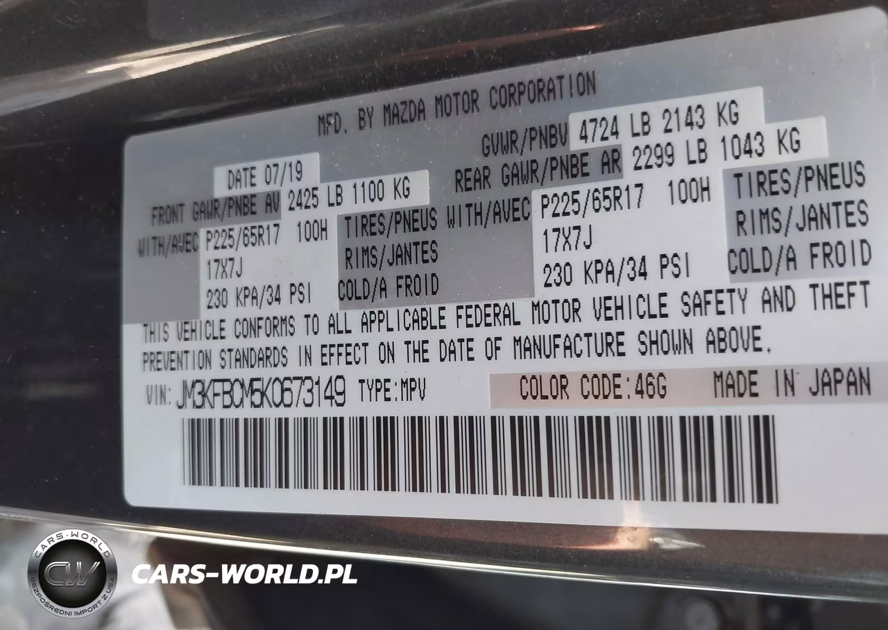 2019 Mazda Cx-5 Touring VIN:JM3KFBCM5K0673149 - 9