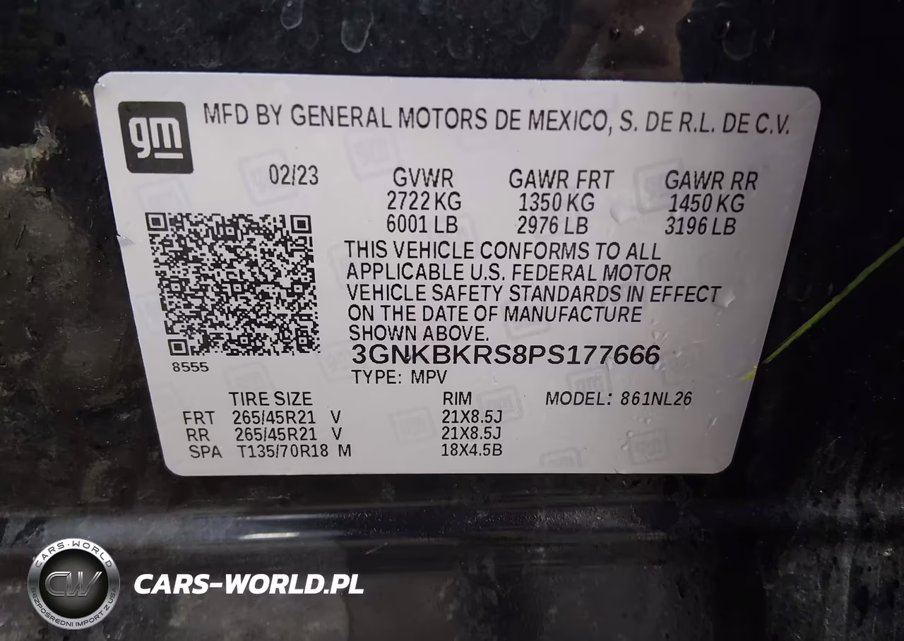 2023 Chevrolet Blazer Awd Rs VIN:3GNKBKRS8PS177666 - 9