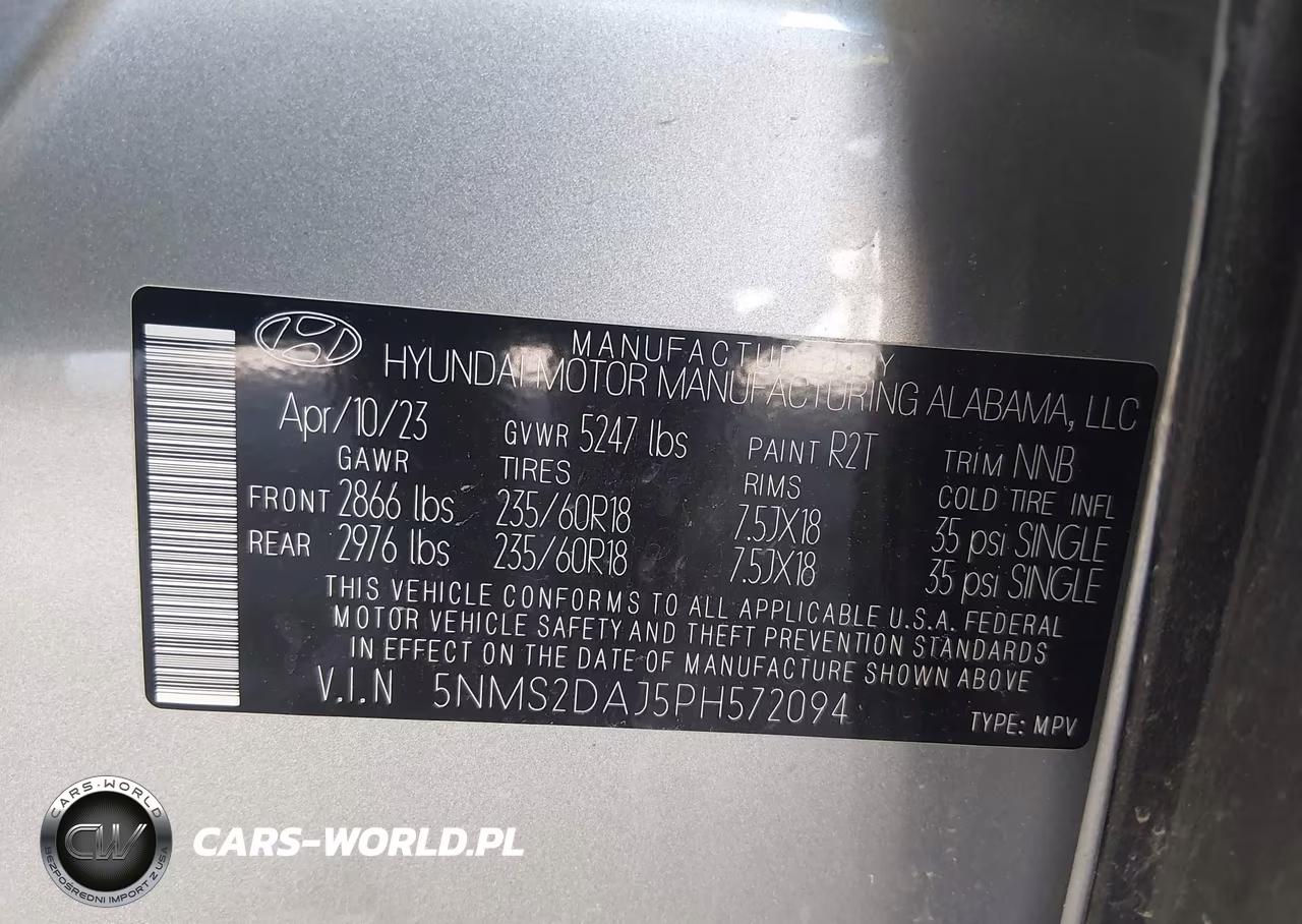 2023 Hyundai Santa Fe Sel VIN:5NMS2DAJ5PH572094 - 9