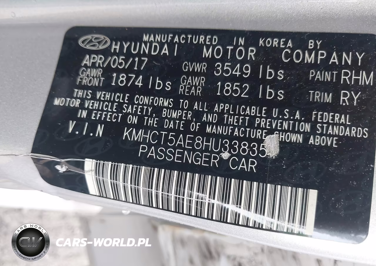 2017 Hyundai Accent Se VIN:KMHCT5AE8HU338354 - 9