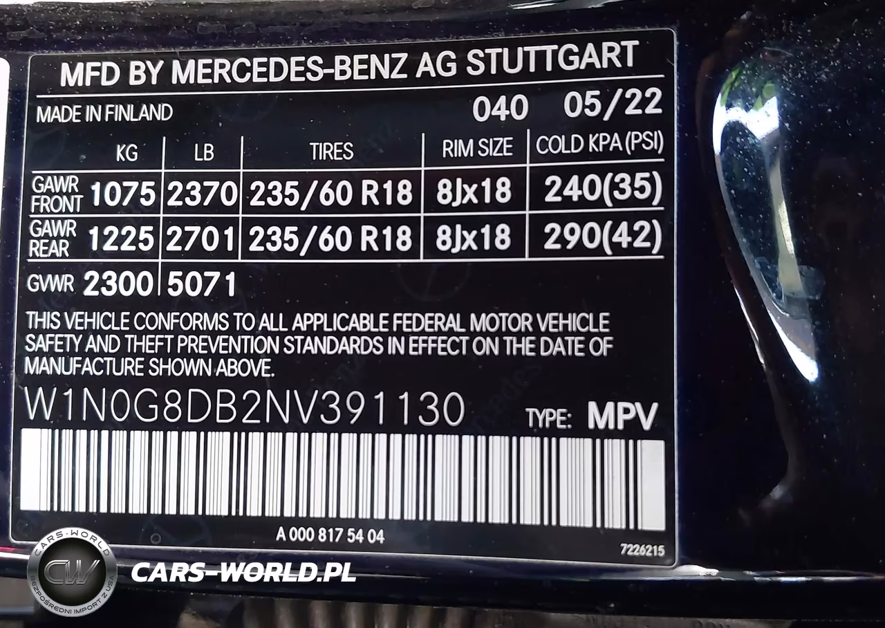2022 Mercedes-Benz Glc 300 Suv VIN:W1N0G8DB2NV391130 - 9