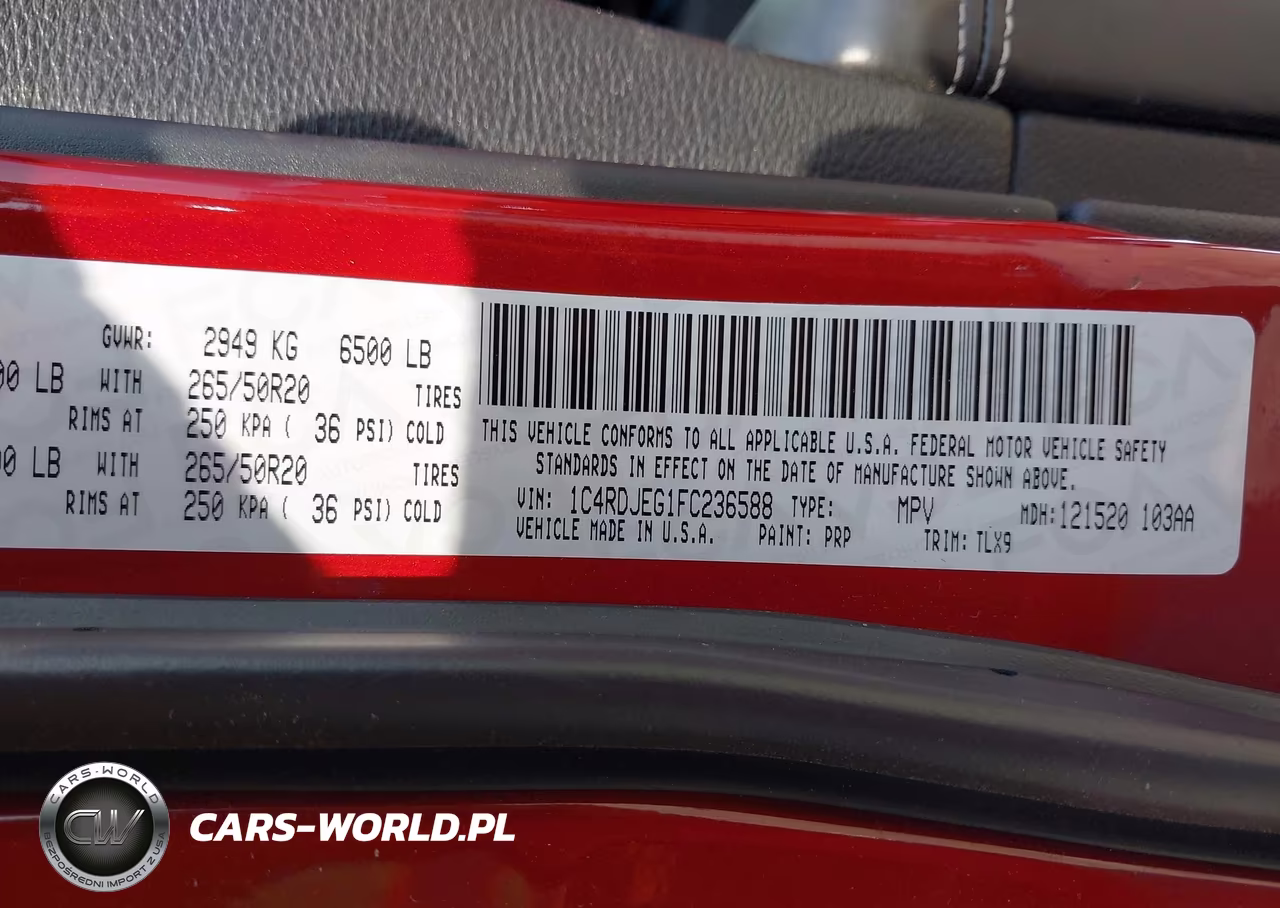 2015 Dodge Durango Citadel VIN:1C4RDJEG1FC236588 - 9