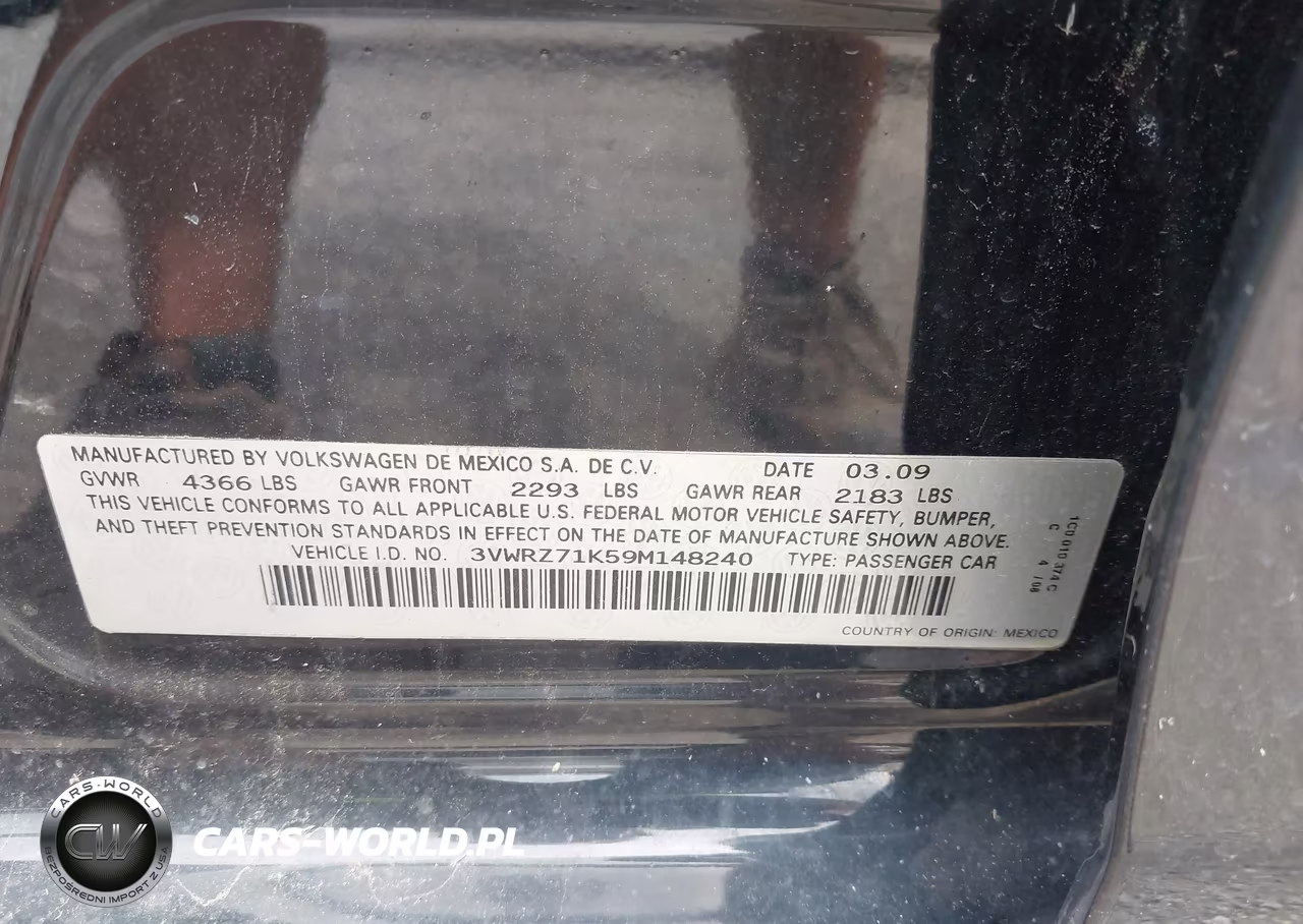 2009 Volkswagen Jetta Se VIN:3VWRZ71K59M148240 - 9