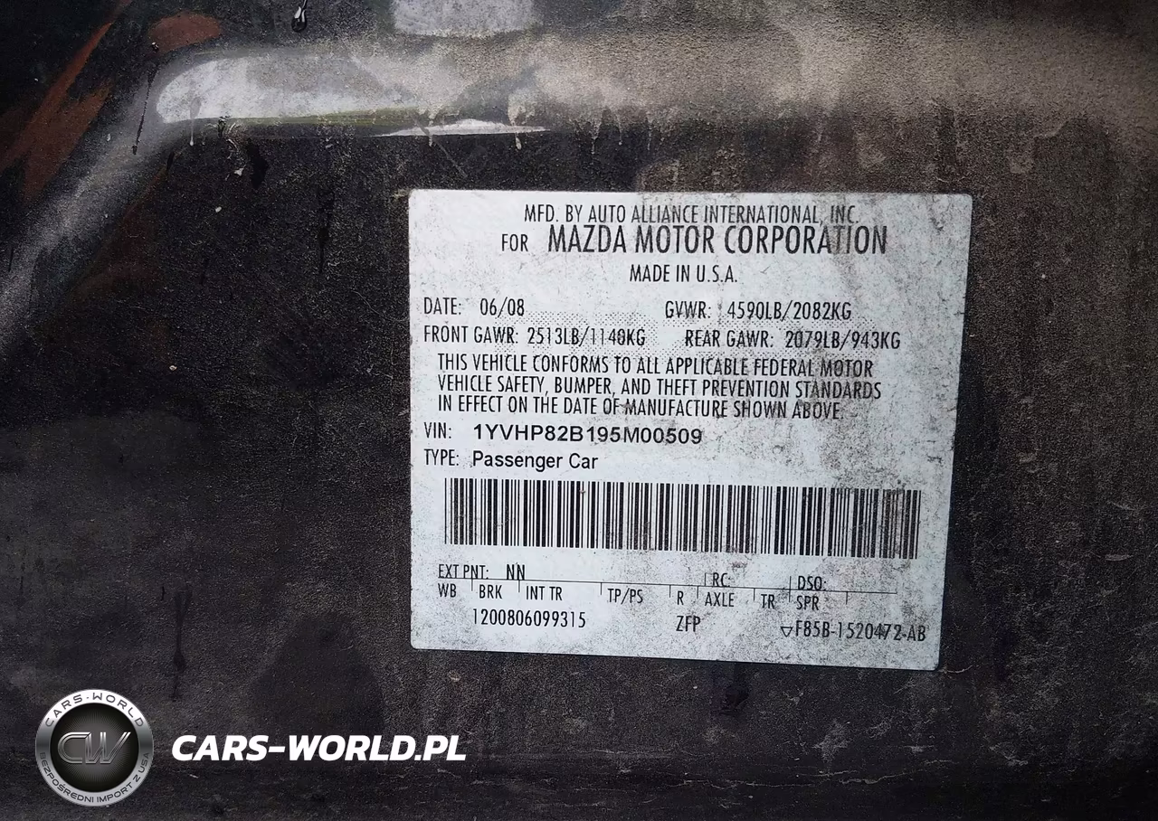 2009 Mazda Mazda6 S Grand Touring VIN:1YVHP82B195M00509 - 9