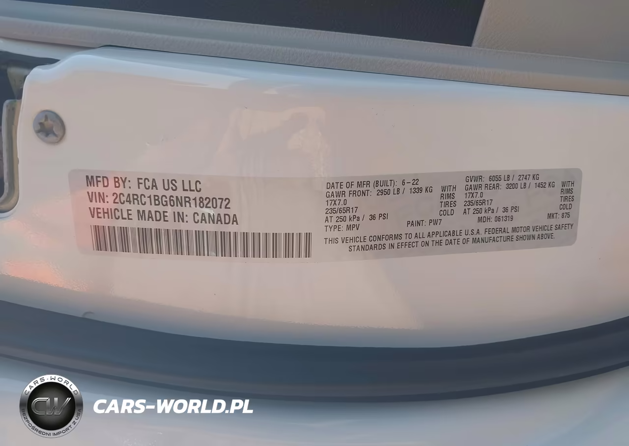 2022 Chrysler Pacifica Touring L VIN:2C4RC1BG6NR182072 - 9