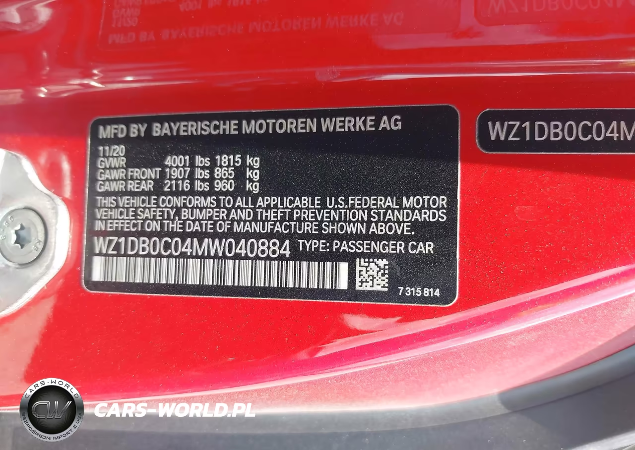 2021 Toyota Gr Supra 3.0 Premium VIN:WZ1DB0C04MW040884 - 9
