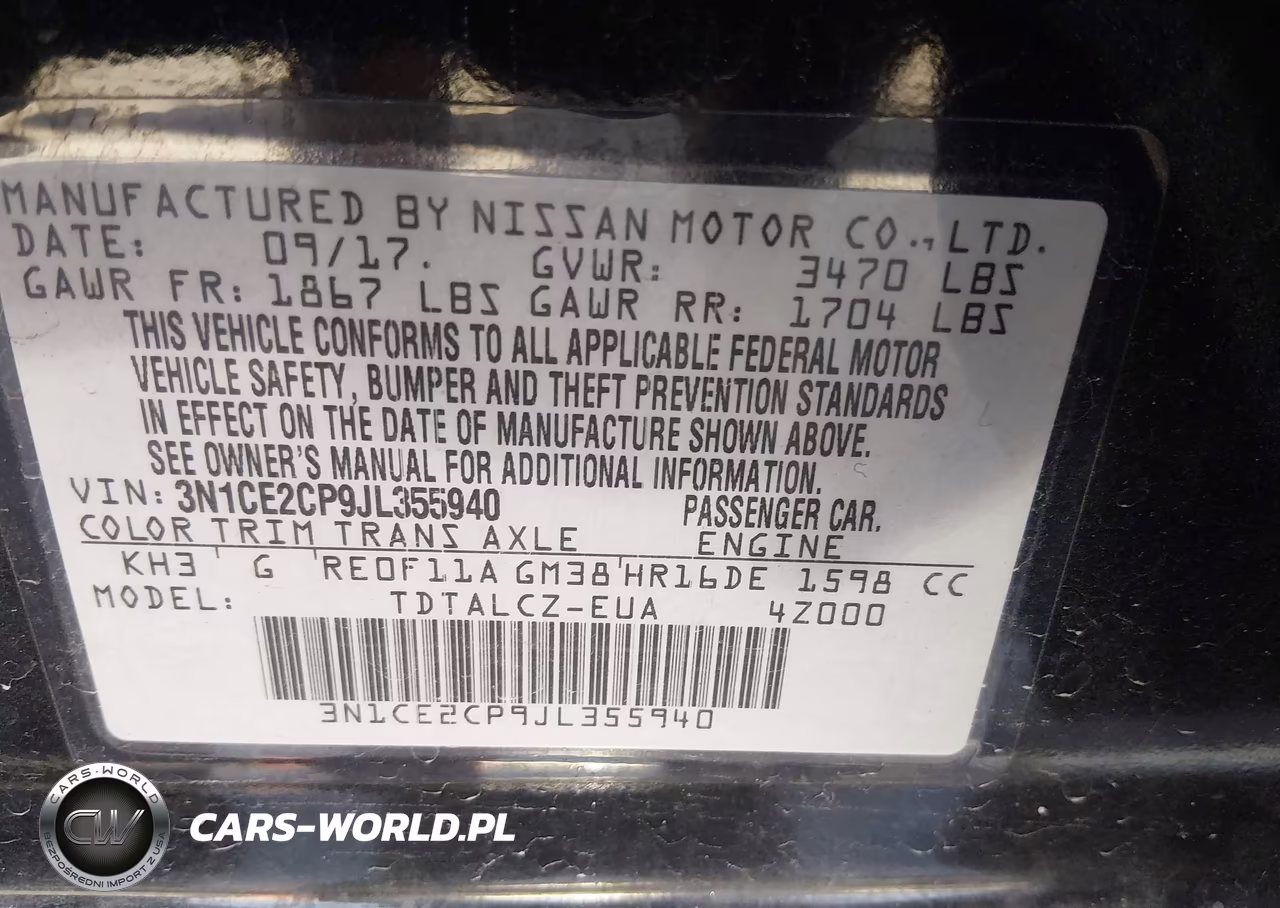 2018 Nissan Versa Note S VIN:3N1CE2CP9JL355940 - 9