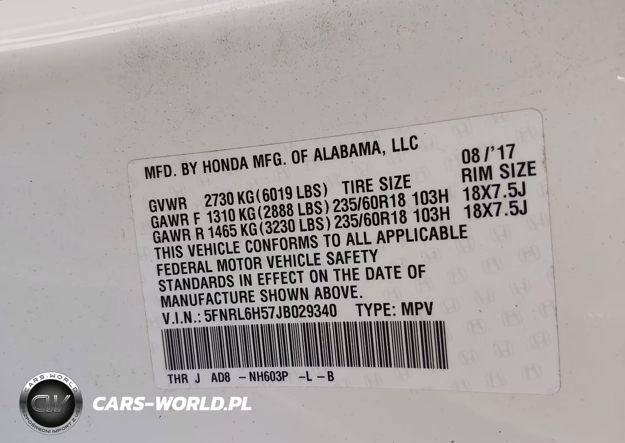 2018 Honda Odyssey Ex VIN:5FNRL6H57JB029340 - 9