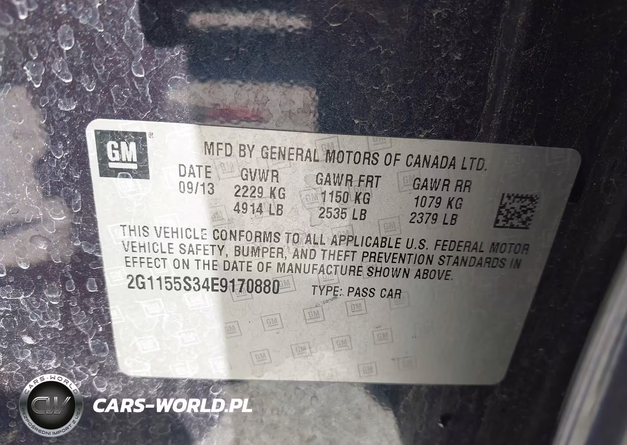 2014 Chevrolet Impala 2Lz VIN:2G1155S34E9170880 - 9