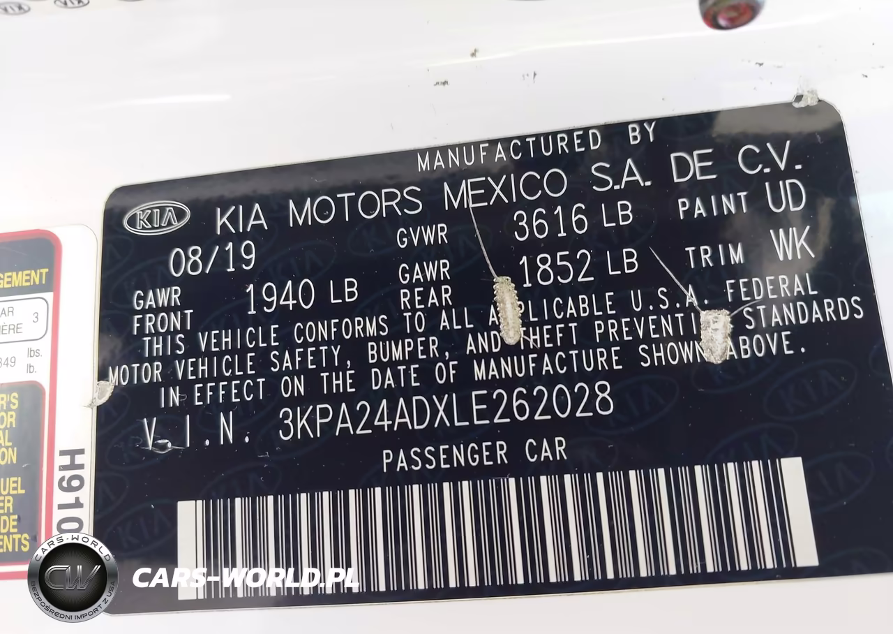 2020 Kia Rio S VIN:3KPA24ADXLE262028 - 9