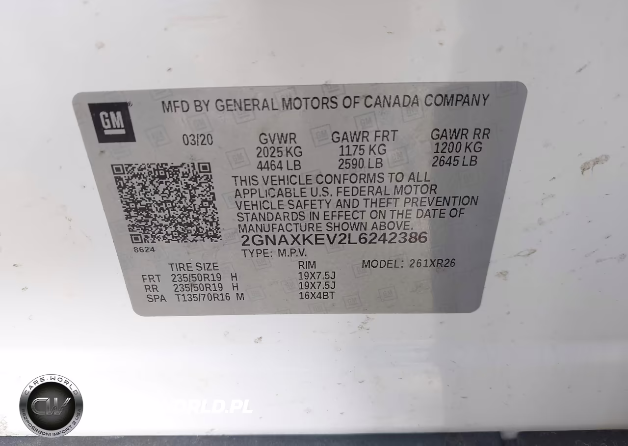 2020 Chevrolet Equinox Fwd Lt 1.5L Turbo VIN:2GNAXKEV2L6242386 - 9