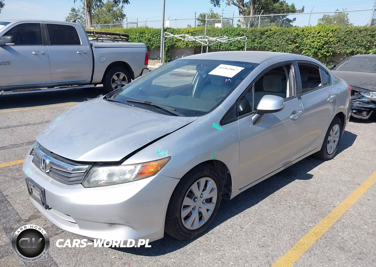 2012 Honda Civic Lx VIN:19XFB2F54CE378157 - 2