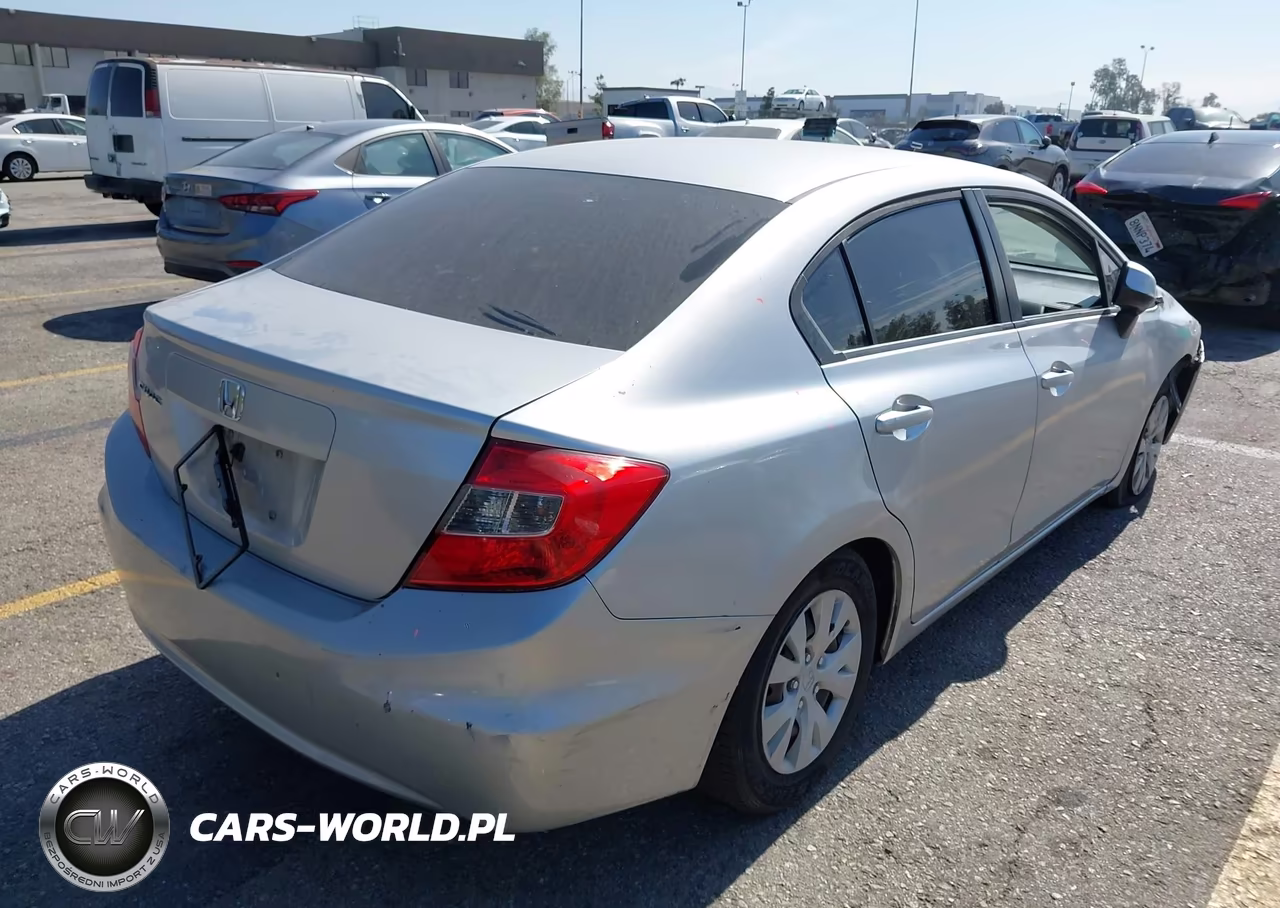 2012 Honda Civic Lx VIN:19XFB2F54CE378157 - 4