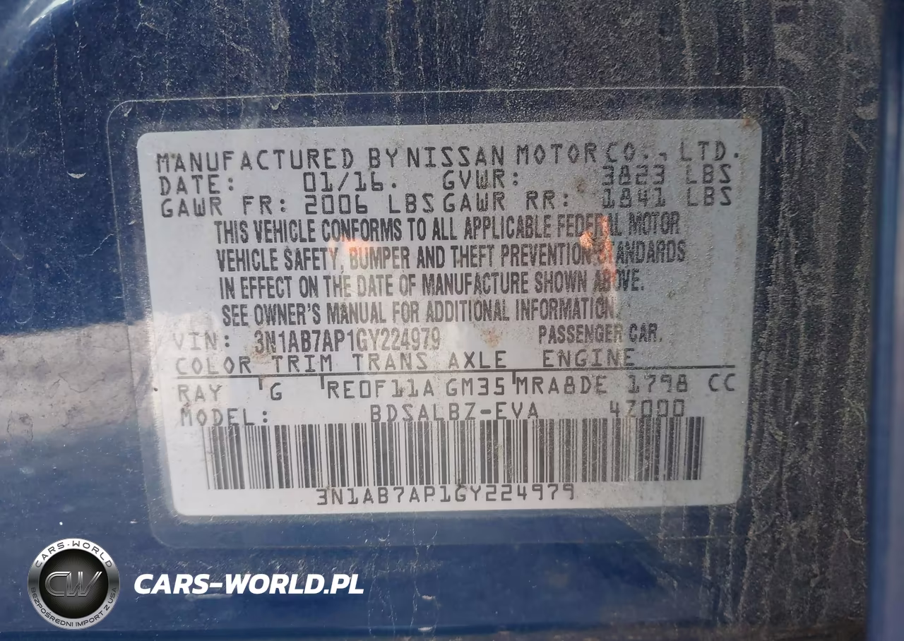 2016 Nissan Sentra S VIN:3N1AB7AP1GY224979 - 9