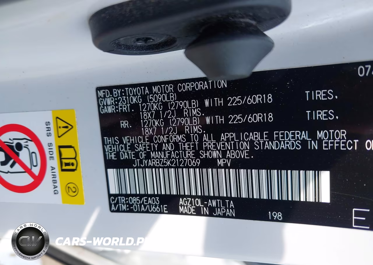 2019 Lexus Nx 300 VIN:JTJYARBZ5K2127069 - 9