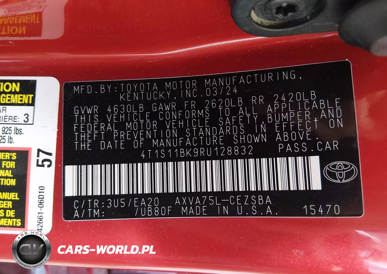 2024 Toyota Camry Se VIN:4T1S11BK9RU128832 - 9