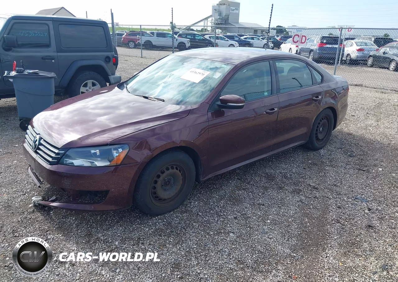 2014 Volkswagen Passat 2.5L S VIN:1VWAP7A31EC025042 - 2