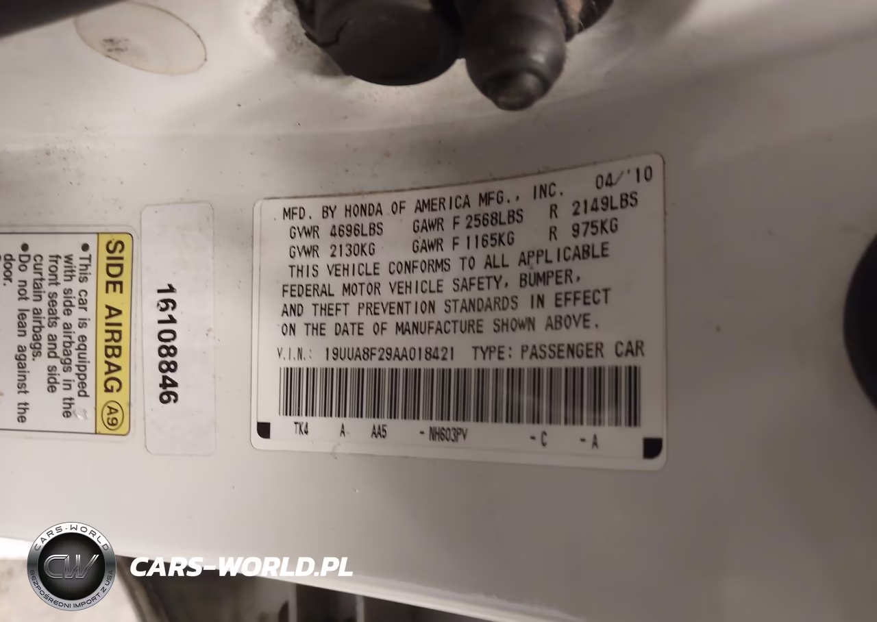2010 Acura Tl 3.5 VIN:19UUA8F29AA018421 - 9