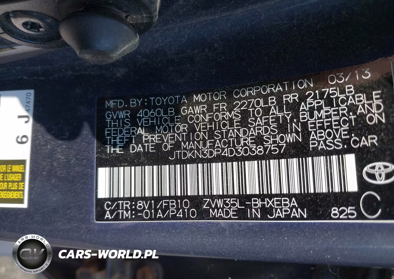 2013 Toyota Prius Plug-In VIN:JTDKN3DP4D3038757 - 9