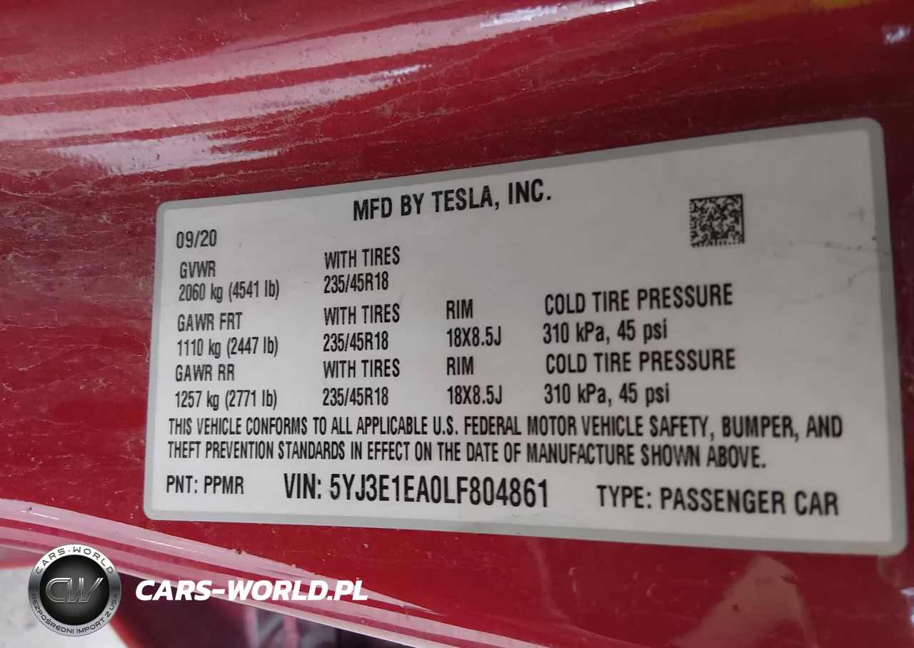 2020 Tesla Model 3 Standard Range Plus Rear-Wheel Drive-Standard Range Rear-Wheel Drive VIN:5YJ3E1EA0LF804861 - 9