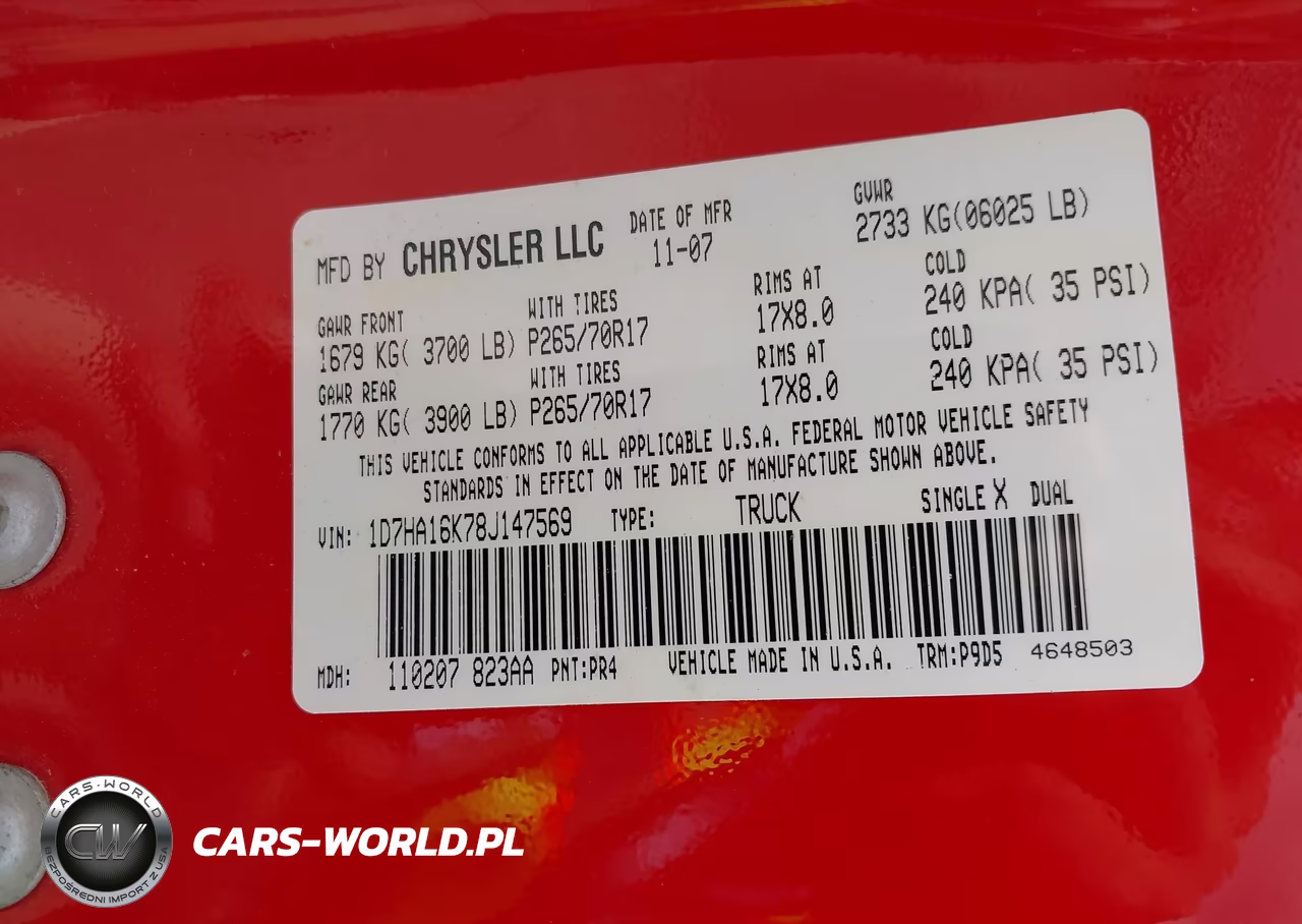 2008 Dodge Ram 1500 St-Sxt VIN:1D7HA16K78J147569 - 9