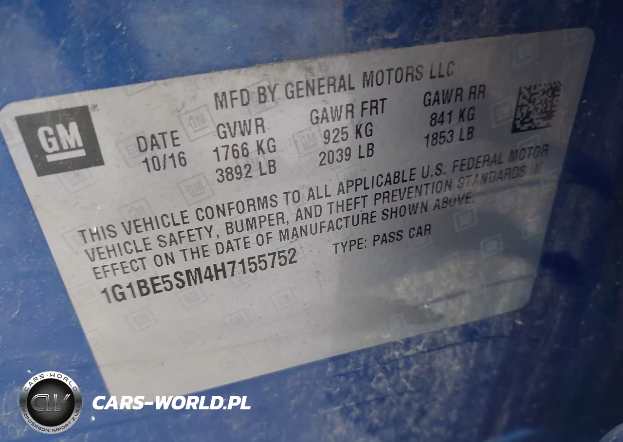 2017 Chevrolet Cruze Lt Auto VIN:1G1BE5SM4H7155752 - 9