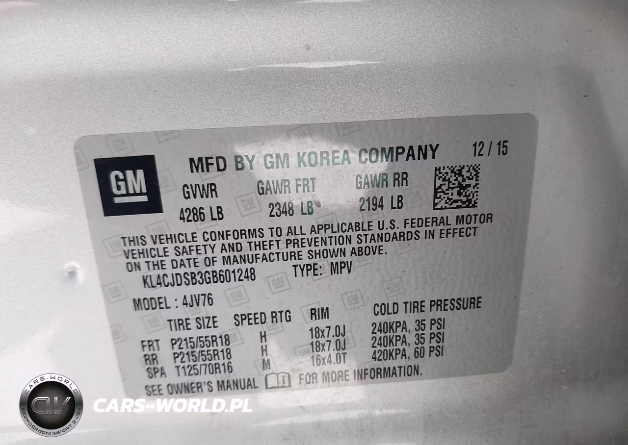 2016 Buick Encore Premium VIN:KL4CJDSB3GB601248 - 9