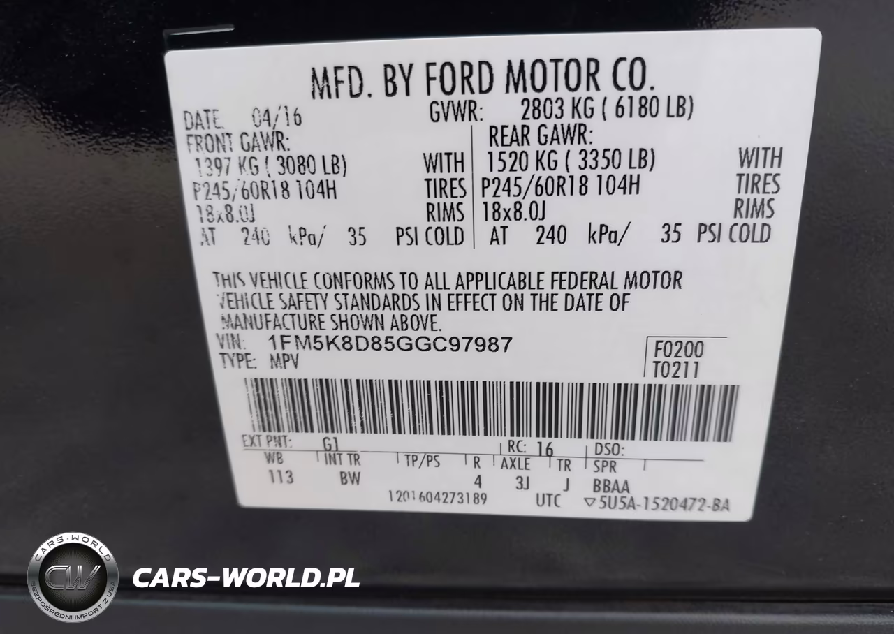 2016 Ford Explorer Xlt VIN:1FM5K8D85GGC97987 - 9