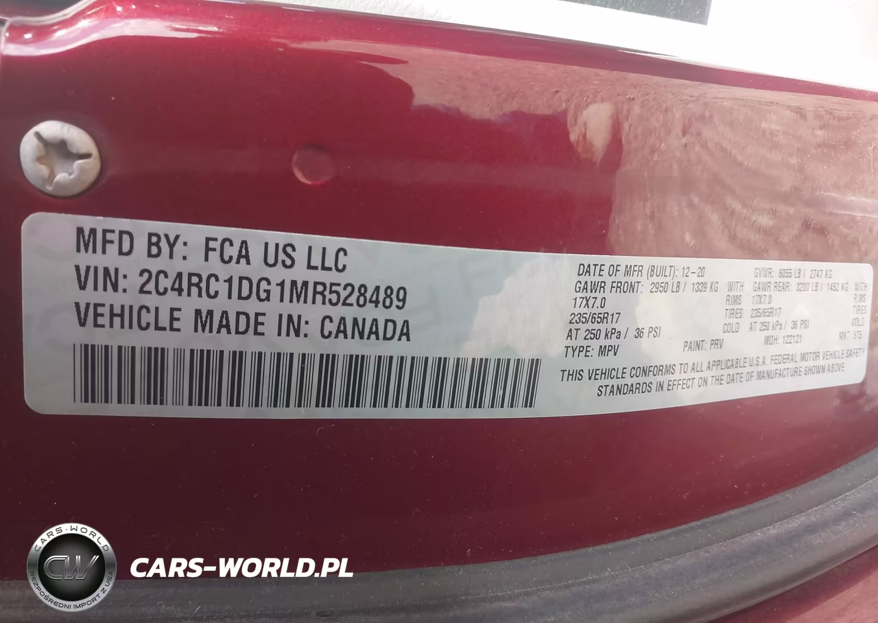 2021 Chrysler Voyager Lxi VIN:2C4RC1DG1MR528489 - 9