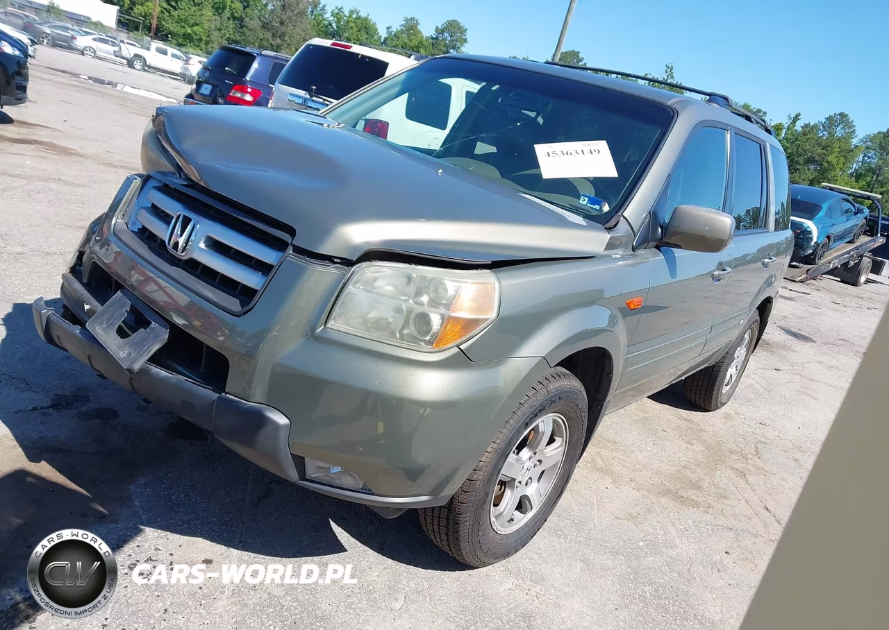 2007 Honda Pilot Ex-L VIN:2HKYF18657H500913 - 2