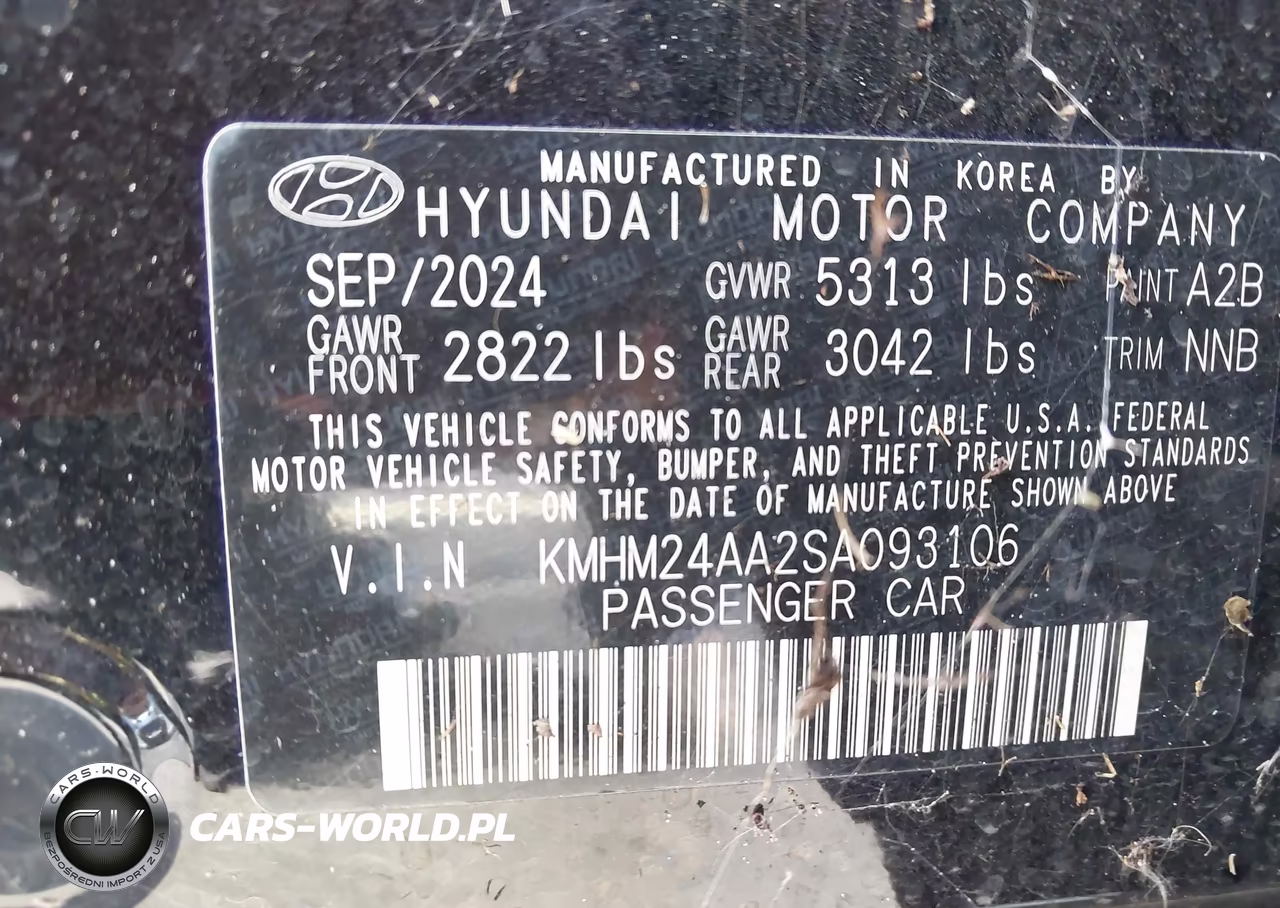 2025 Hyundai Ioniq 6 Se VIN:KMHM24AA2SA093106 - 9