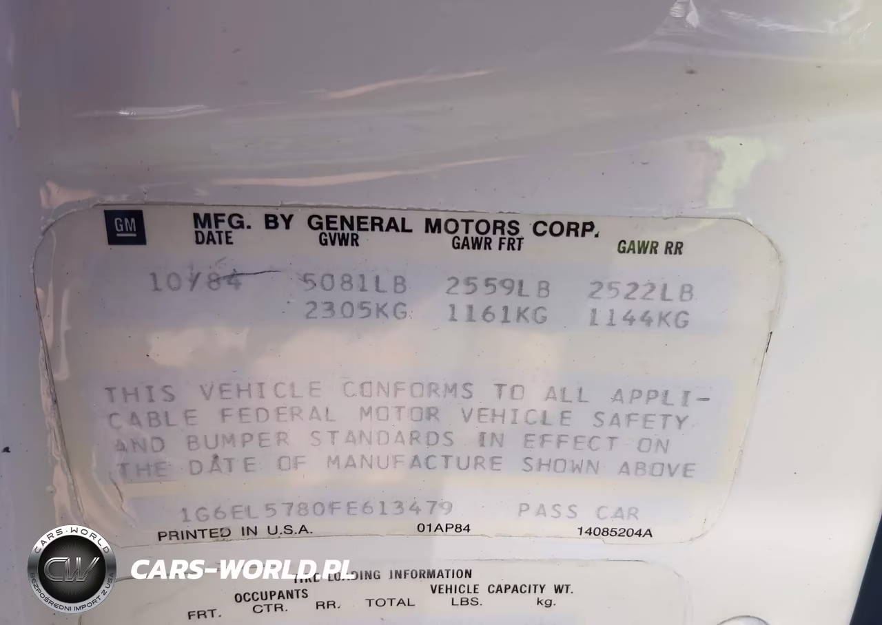 1985 Cadillac Eldorado VIN:1G6EL5780FE613479 - 9
