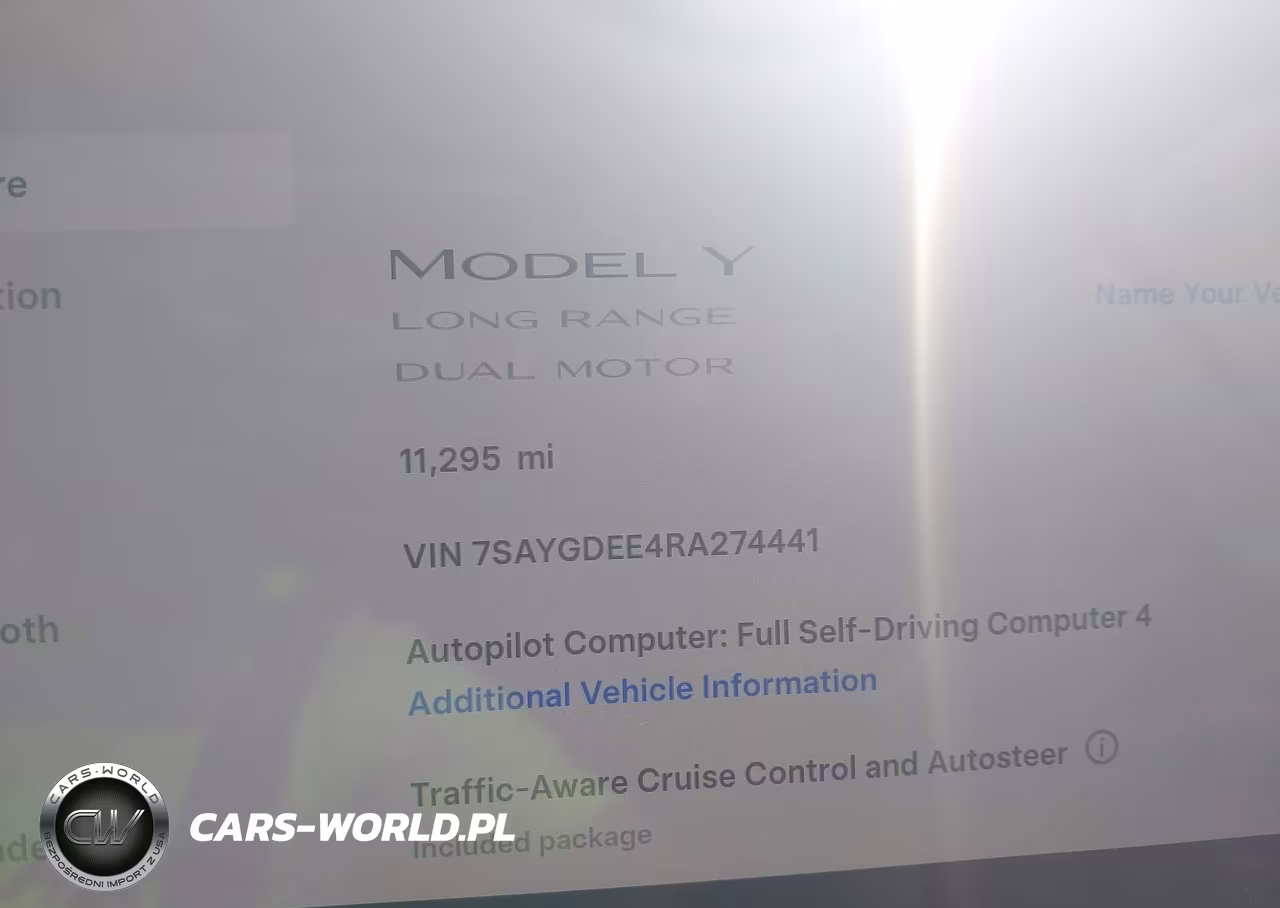 2024 Tesla Model Y Long Range Dual Motor All-Wheel Drive VIN:7SAYGDEE4RA274441 - 7