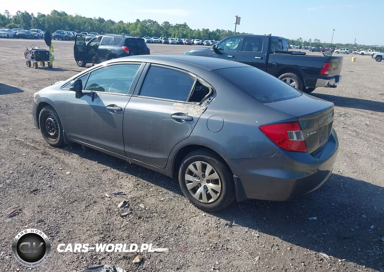 2012 Honda Civic Lx VIN:19XFB2F55CE017584 - 3