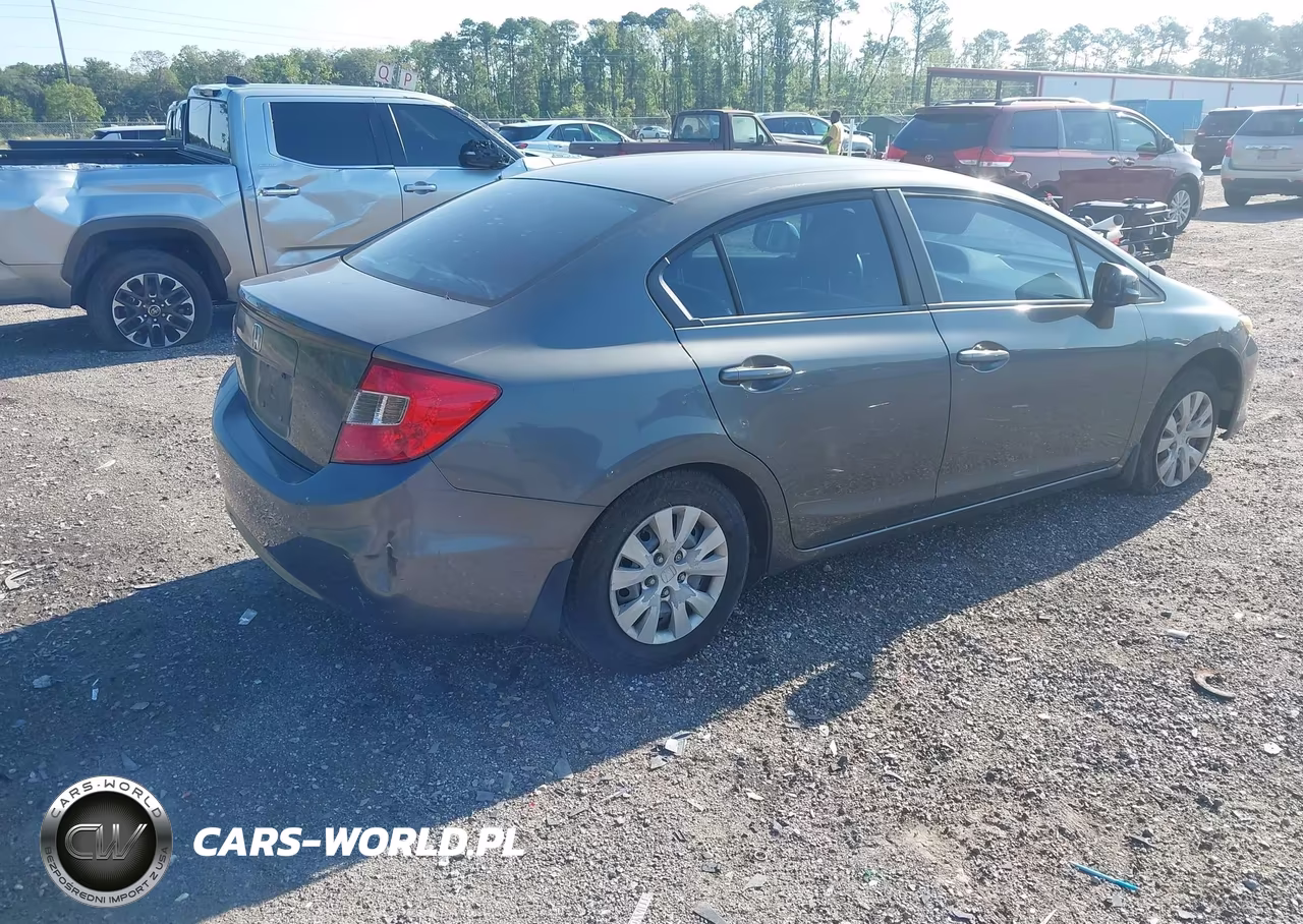 2012 Honda Civic Lx VIN:19XFB2F55CE017584 - 4