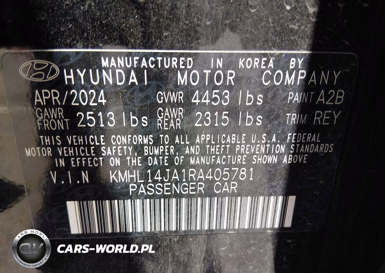 2024 Hyundai Sonata Sel VIN:KMHL14JA1RA405781 - 9