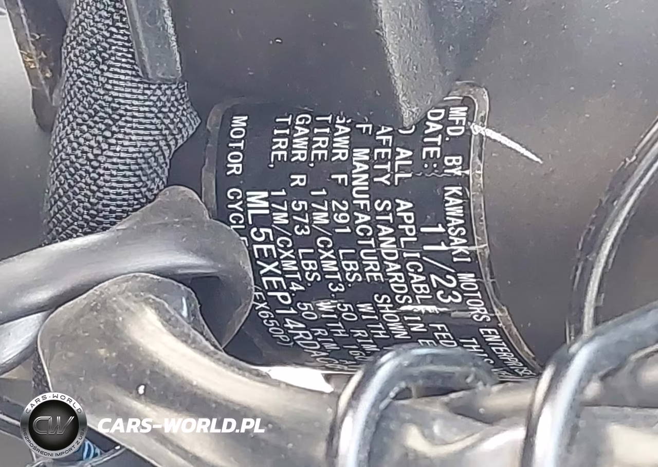 2024 Kawasaki Ex650 P VIN:ML5EXEP14RDAC6869 - 10