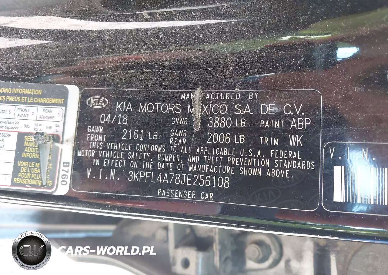 2018 Kia Forte Lx VIN:3KPFL4A78JE256108 - 9