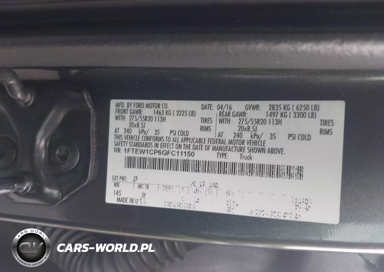 2016 Ford F-150 Lariat-Xl-Xlt VIN:1FTEW1CP6GFC11150 - 9