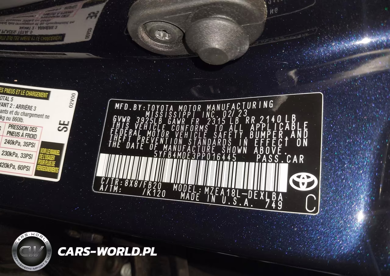 2023 Toyota Corolla Le VIN:5YFB4MDE3PP016445 - 9