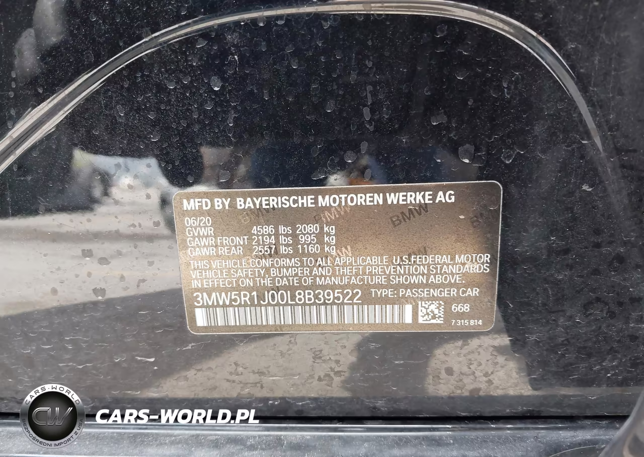 2020 BMW 330I VIN:3MW5R1J00L8B39522 - 9