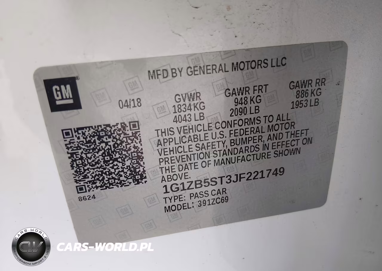 2018 Chevrolet Malibu 1Ls VIN:1G1ZB5ST3JF221749 - 9