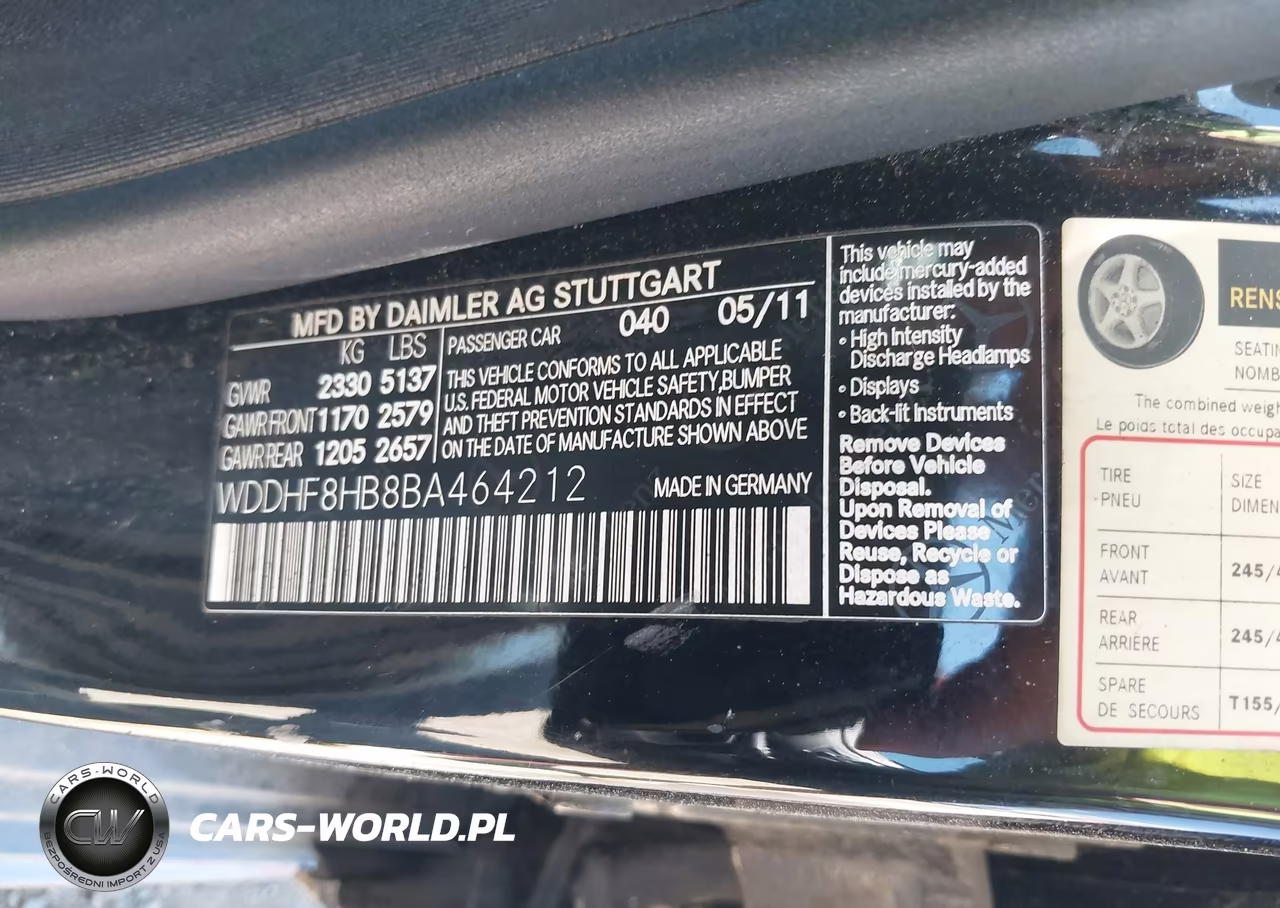 2011 Mercedes-Benz E 350 4Matic VIN:WDDHF8HB8BA464212 - 9